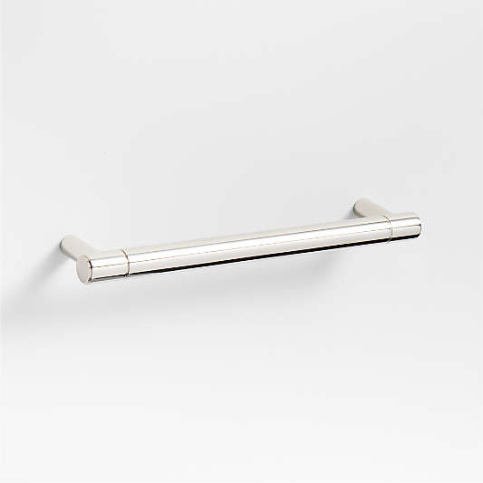 Modern 5" Flat-End Polished Chrome Cabinet Drawer Bar Pull