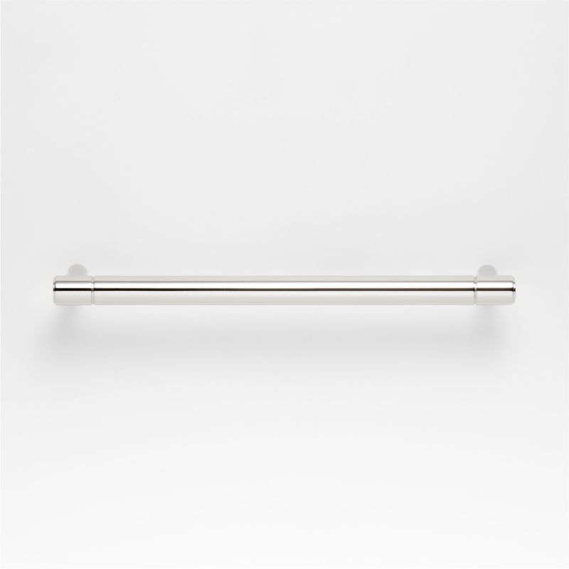 Modern 6" Flat-End Polished Chrome Cabinet Drawer Bar Pull