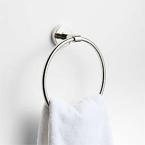 Gold Color Brass Towel Ring Wall Mounted Chrome Round Towel Rings