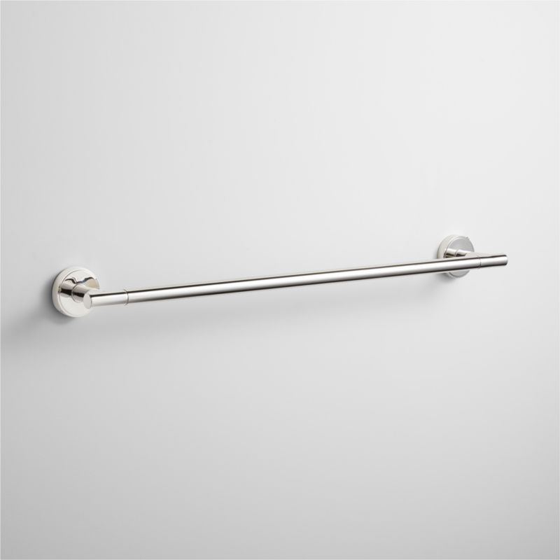 Modern Flat-End Brushed Brass Bath Towel Bar 18