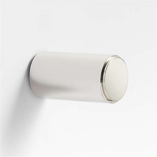 Modern Flat-End Cylinder Matte Black Cabinet Knob