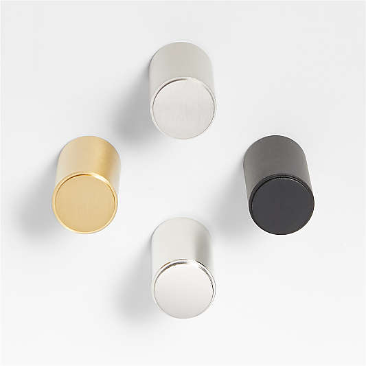 Modern Flat-End Cylinder Cabinet Knobs