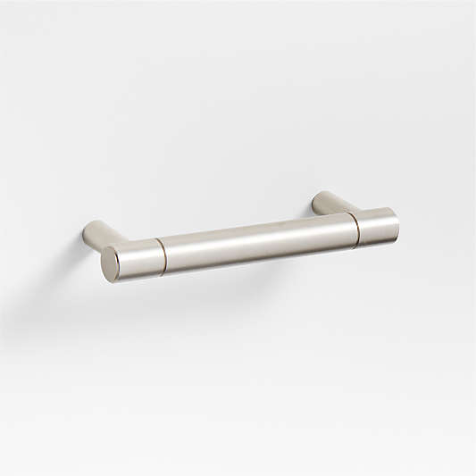 Modern 3" Flat-End Brushed Nickel Cabinet Drawer Bar Pull