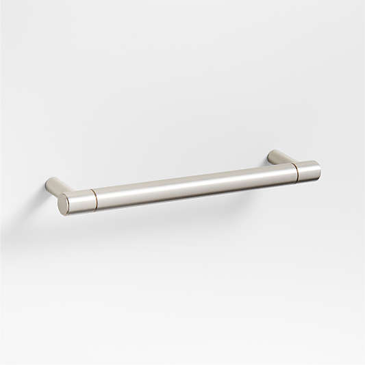 Modern 5" Flat-End Brushed Nickel Cabinet Drawer Bar Pull