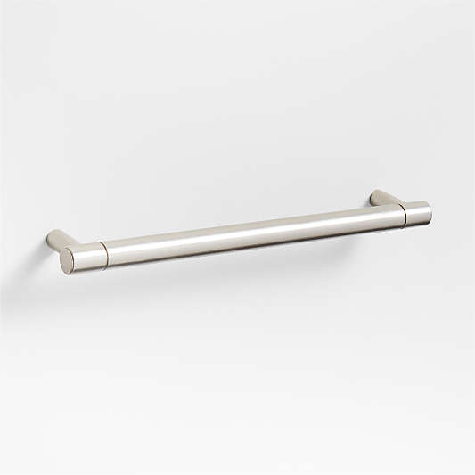 Modern 6" Flat-End Brushed Nickel Cabinet Drawer Bar Pull