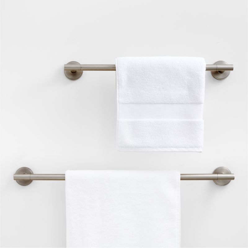 Modern Flat-End Brushed Brass Bath Towel Bar 18