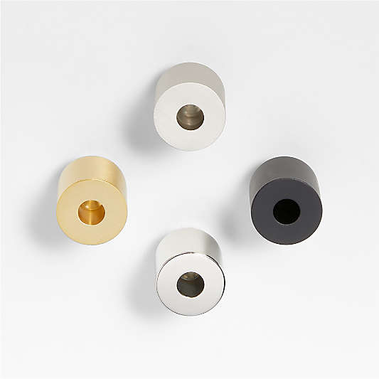 Modern Flat-End Pedestal Cabinet Knobs