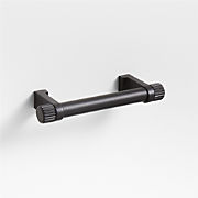 Modern 4" Flat-End Matte Black Cabinet Drawer Bar Pull