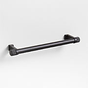 Modern 4" Flat-End Matte Black Cabinet Drawer Bar Pull