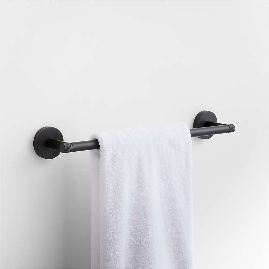 Tapered Matte Black Bathroom Towel Hook + Reviews