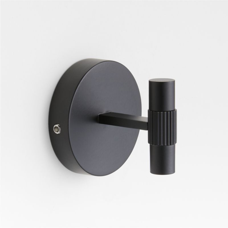 Matte black 2025 towel hook rack