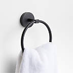 FIENZA | KAYA Hand Towel Ring Matte Black – Infinity Plus Bathrooms