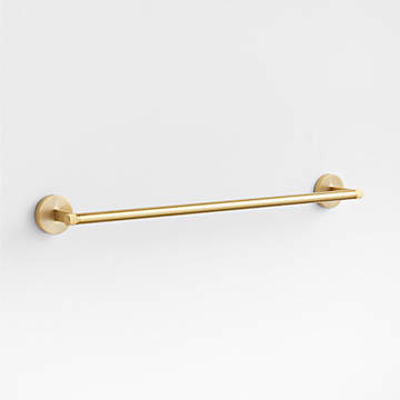 Modern Fluted Brushed Brass Wall-Mounted Toilet Paper Holder + Reviews