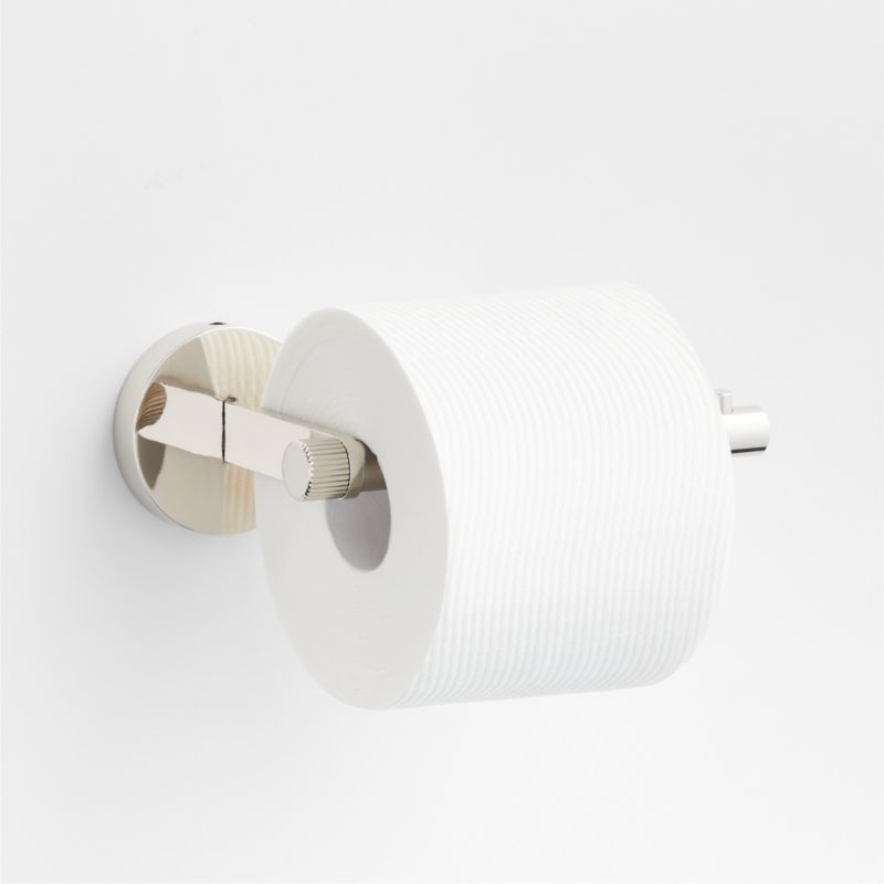 DW 740, Modern Toilet Paper Holder in Polished Chrome