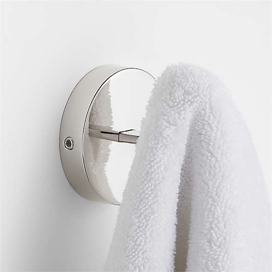 Modern Fluted Polished Chrome Bathroom Towel Hook