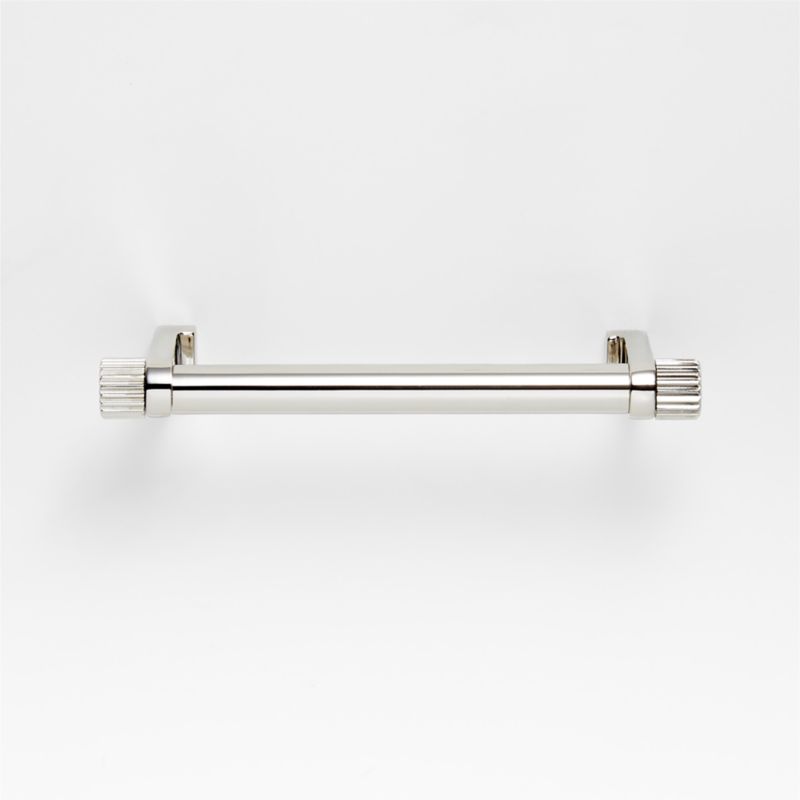 Modern 4" Fluted Polished Chrome Cabinet Drawer Bar Pull - image 4 of 5