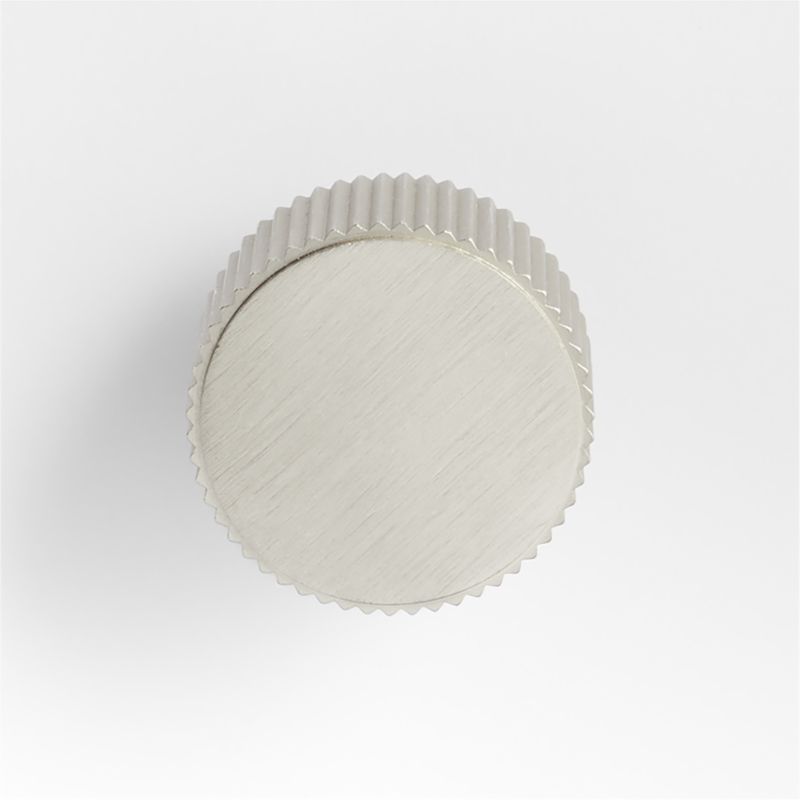 Modern Fluted Brushed Brushed Brass Cabinet Knob + Reviews