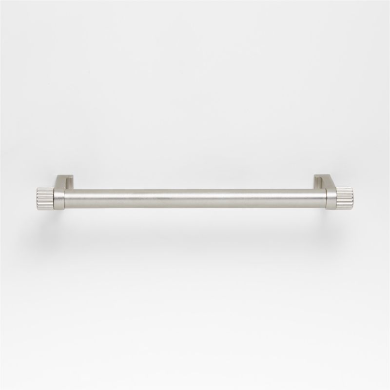 Modern 6" Fluted Brushed Nickel Cabinet Drawer Bar Pull - image 4 of 5