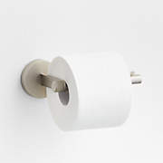 Modern Flat-End Brushed Nickel Wall-Mounted Toilet Paper Holder