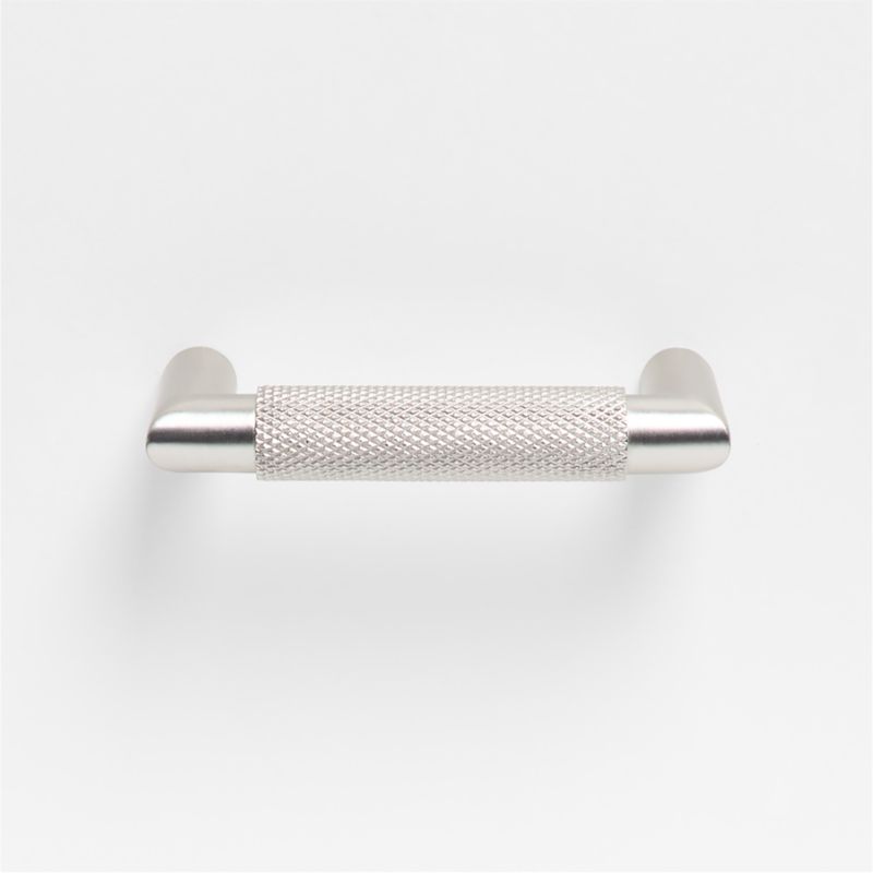 Modern Knurled 3" Brushed Nickel Cabinet Pull - image 4 of 5