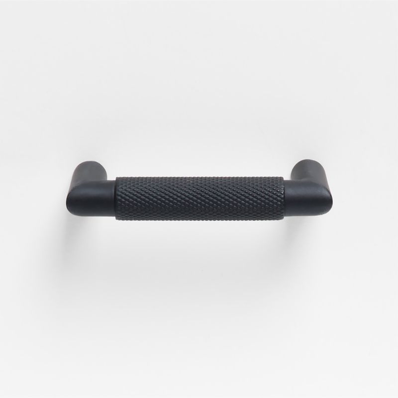 Modern Knurled 3" Matte Black Cabinet Pull - image 4 of 5