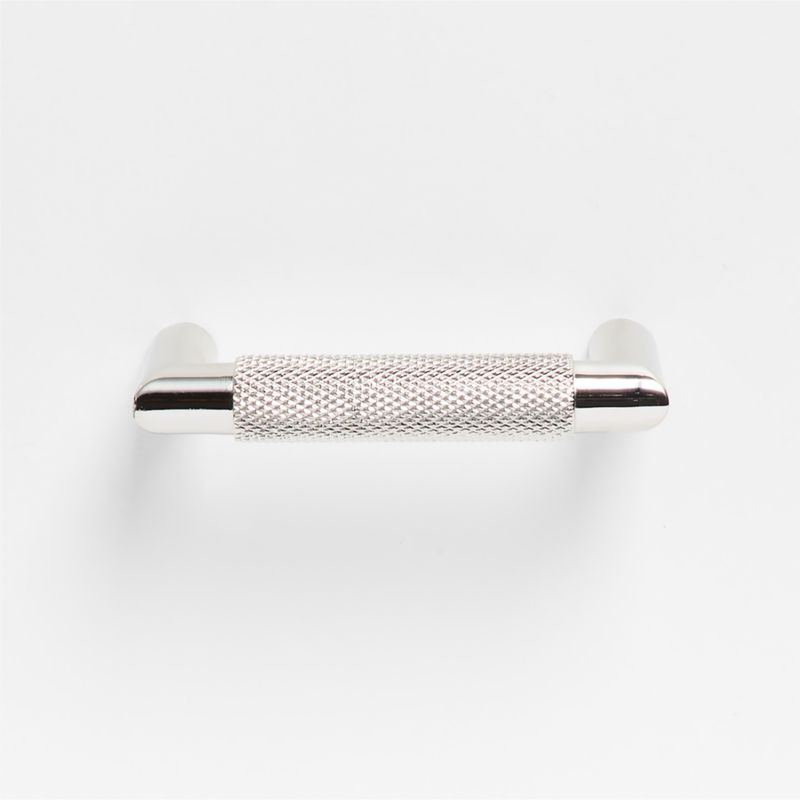 Modern Knurled 3" Polished Chrome Cabinet Pull - image 4 of 5