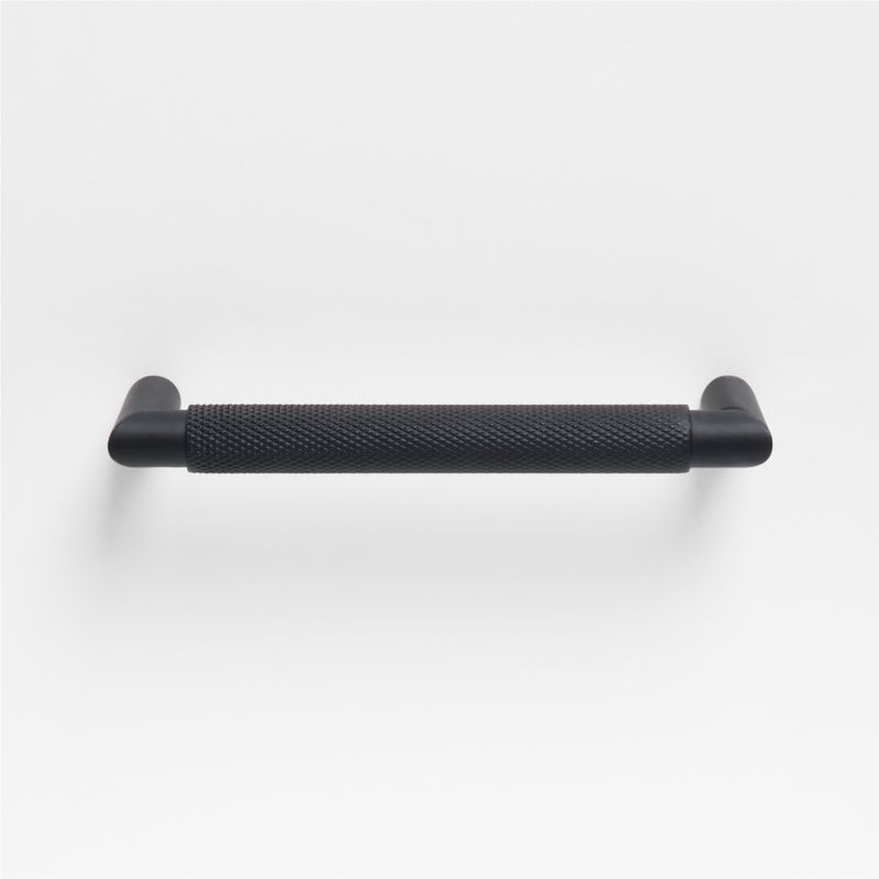 Modern Knurled 5" Matte Black Cabinet Pull - image 4 of 5