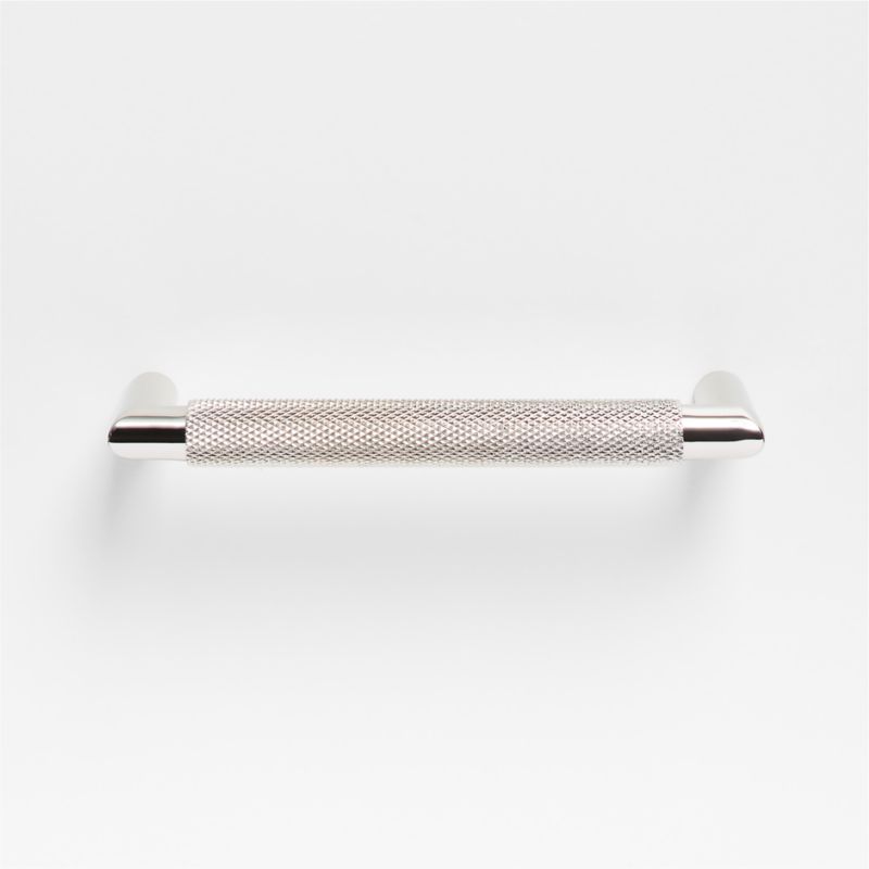 Modern Knurled 5" Polished Chrome Cabinet Pull - image 4 of 5