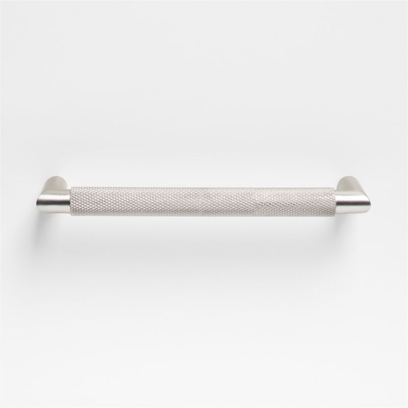 Modern Knurled 6" Brushed Nickel Cabinet Pull - image 4 of 5