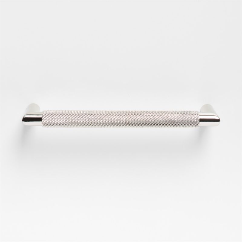 Modern Knurled 6" Polished Chrome Cabinet Pull - image 4 of 5