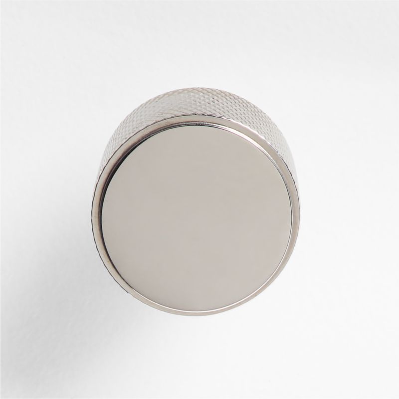 Modern Knurled Polished Chrome Knob - image 2 of 4