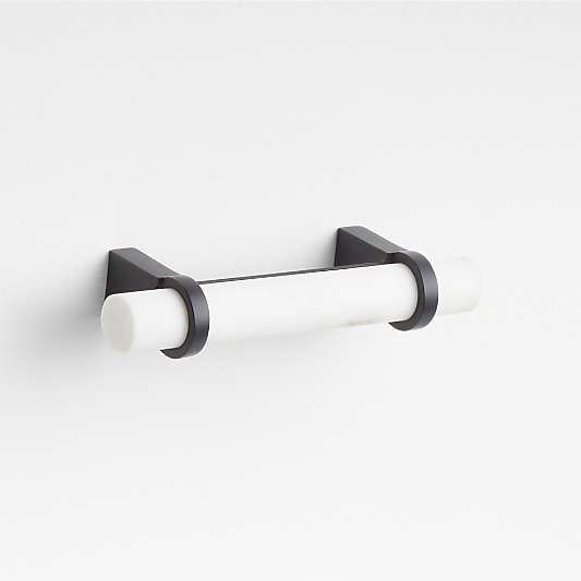 Modern Marble Black Cabinet Drawer Bar Pull 6"