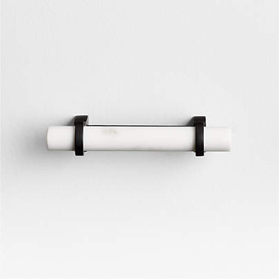 Modern Marble Black Cabinet Drawer Bar Pull 3"