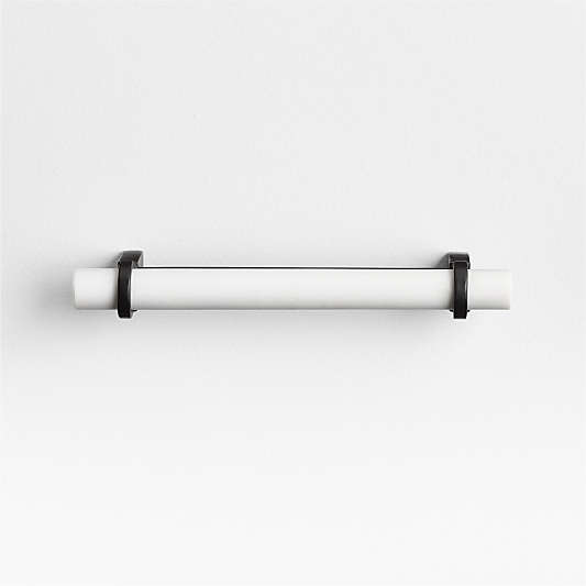 Modern Marble Black Cabinet Drawer Bar Pull 5"