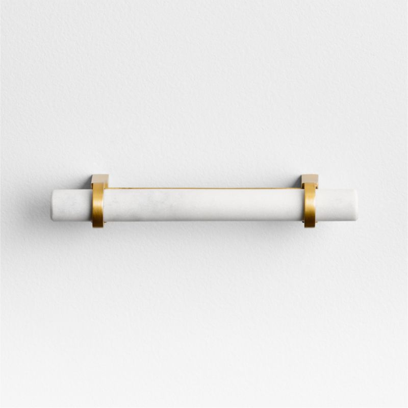 Modern Marble Brushed Brass Cabinet Drawer Bar Pull 4" - image 0 of 5