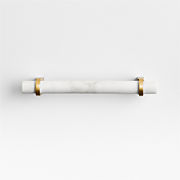 Modern Knurled 3" Brushed Brass Cabinet Pull