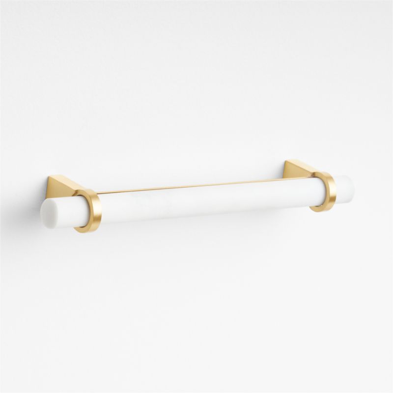 Modern Marble Brushed Brass Cabinet Drawer Bar Pull 6" - image 4 of 5