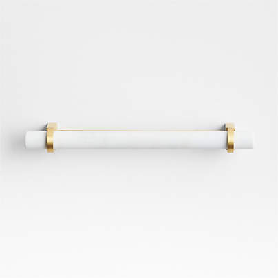 Modern Marble Brushed Brass Cabinet Drawer Bar Pull 6"