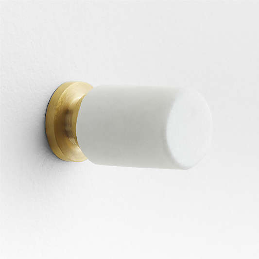 Modern Marble Silver Cabinet Knob