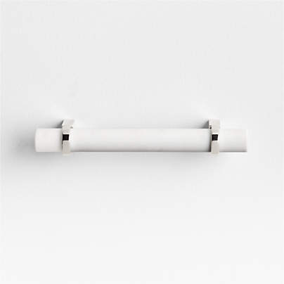 Modern Marble Chrome Silver Cabinet Drawer Bar Pull 4"