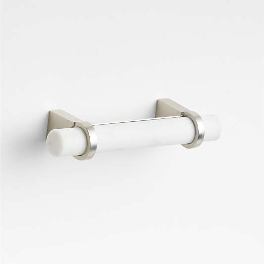 Modern Marble Silver Cabinet Drawer Bar Pulls