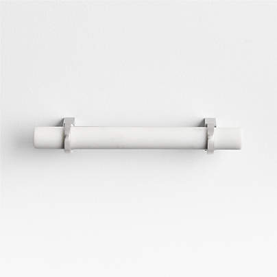 Modern Marble Silver Cabinet Drawer Bar Pull 4"