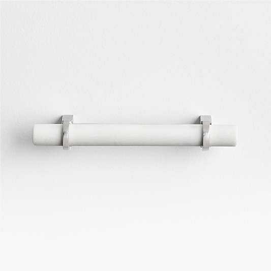 Modern Marble Silver Cabinet Drawer Bar Pull 4"