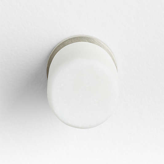 Modern Marble Silver Cabinet Knob