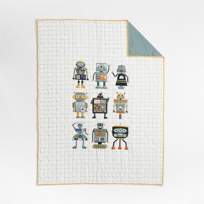 Modern Robot Organic Cotton Kids Bedding Bundle Set - image 3 of 10