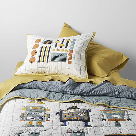 Modern Robot Organic Cotton Kids Full/Queen Quilt