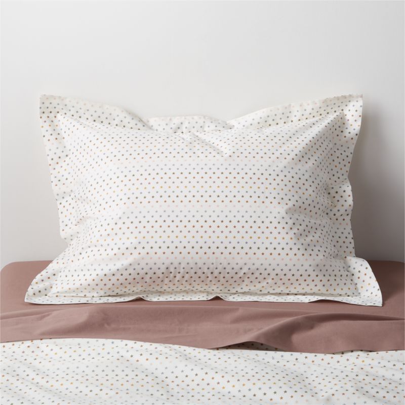 Modern Star Kids Organic Brushed Cotton Multicolor Pillow Sham - image 2 of 5