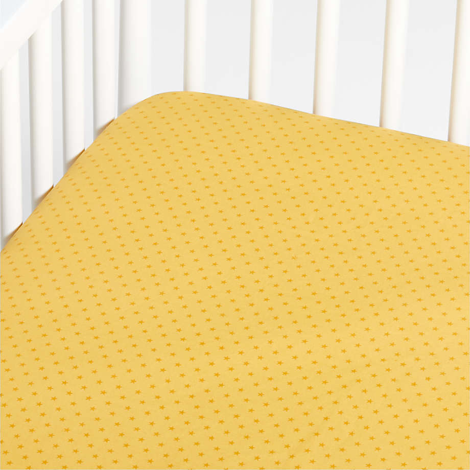 Yellow fitted crib sheet new arrivals