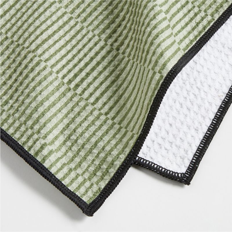 Modern Stripe Recycled Dish Towels, Set of 2