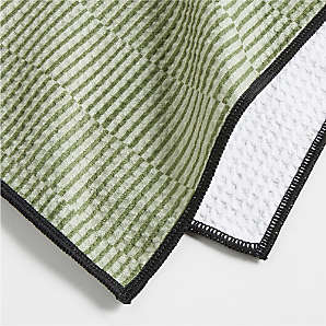 Crate and Barrel Punctuate Neutral Dish Towel - Autumn